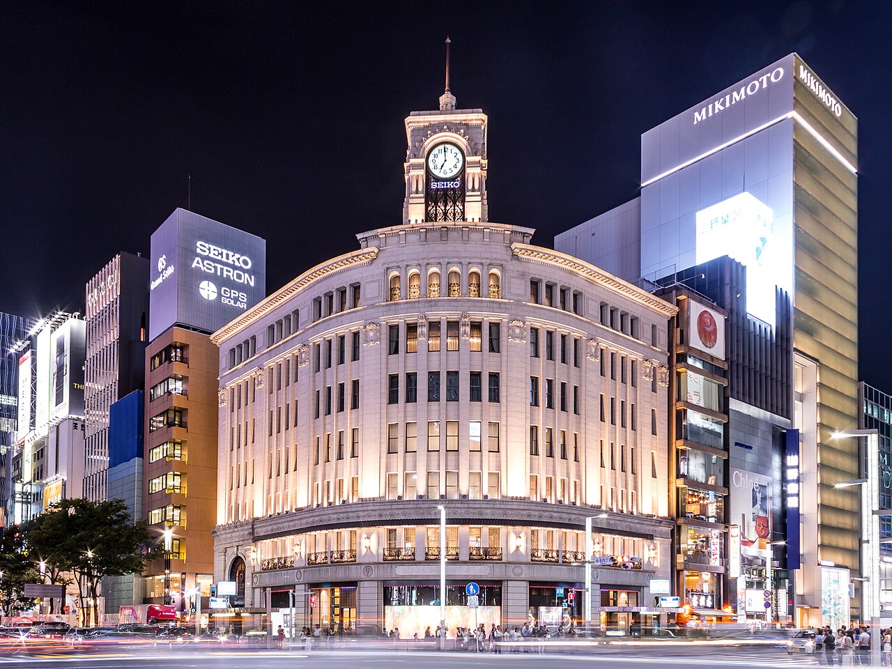 Ginza · Nihonbashi streetscape · not the restaurant