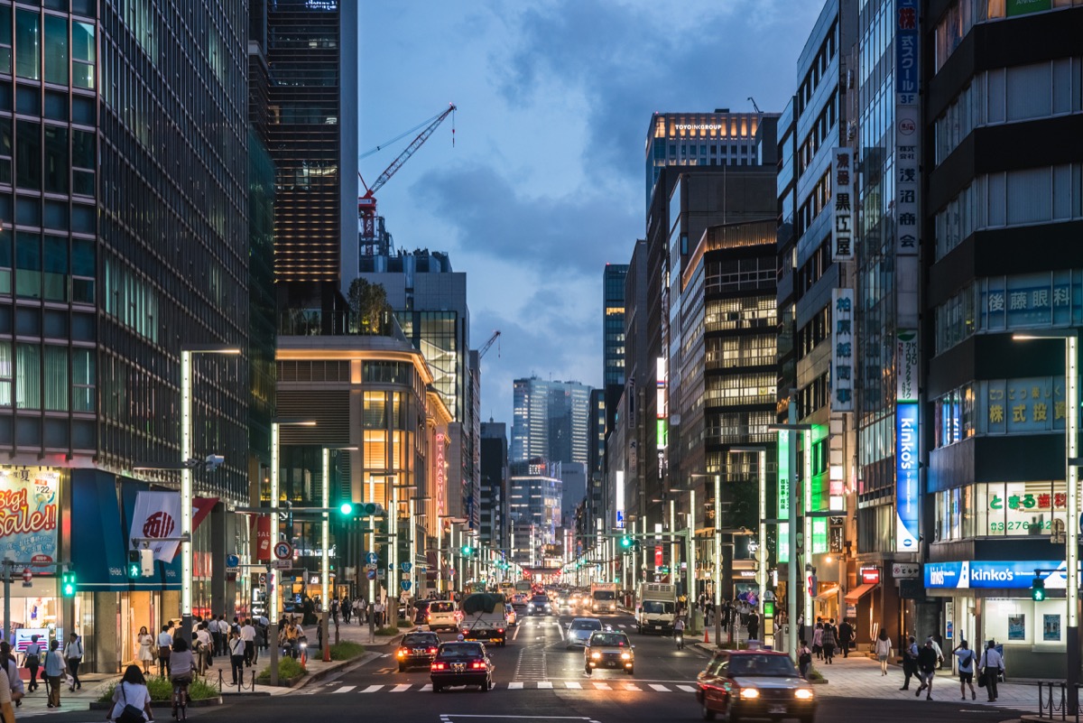 Chuo-dori viewed from Nihonbashi